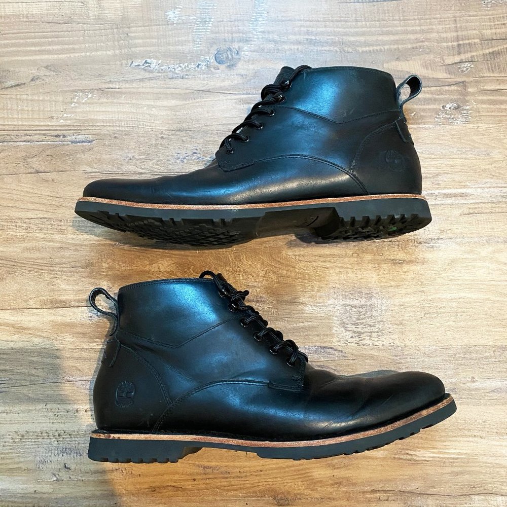 Timberland Black Boots Mens Size 10.5 Leather